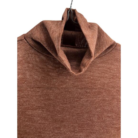 NWT A New Day Blush Brown Long Sleeve Mock Neck Top Women's Size Small - Picture 3 of 6